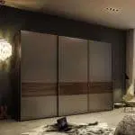 A luxury wardrobe featuring elegant design.