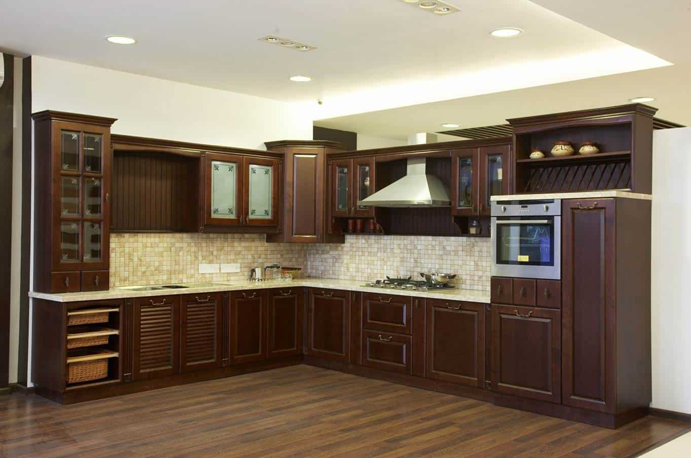 Cabinets with Wooden Finish