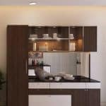 A crockery unit designed for organized storage.