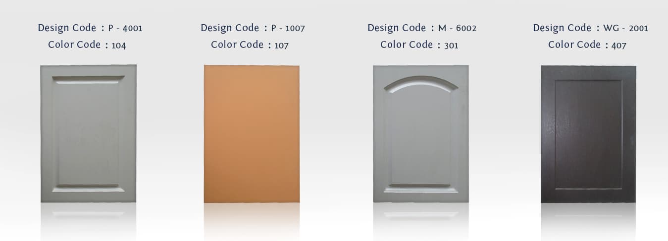 Foil finish kitchen cabinets